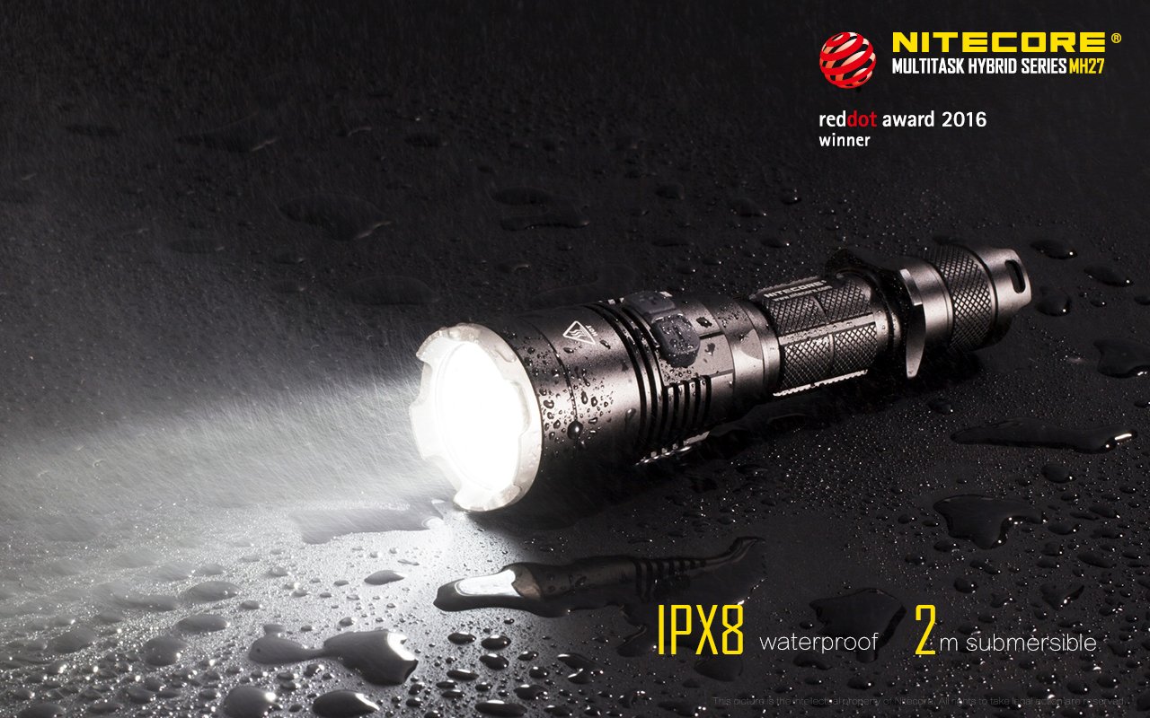 Nitecore MH27 Hunting Torch Flashlight Kit, Rechargeable, 1000 Lumens, 462m Range - Australian Tactical Precision