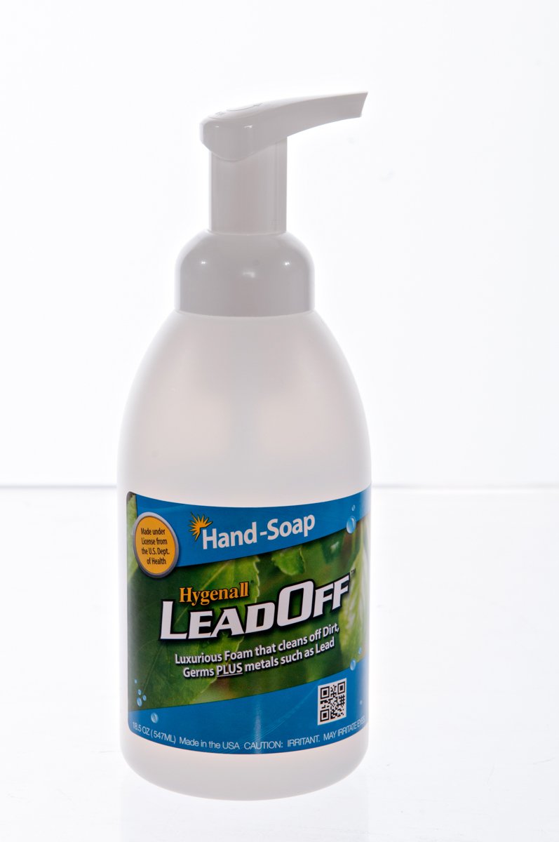 Hygenall LeadOff Lead Decontamination Foaming Hand Wash Soap - 18.5 oz. Foaming Soap Bottle - Australian Tactical Precision