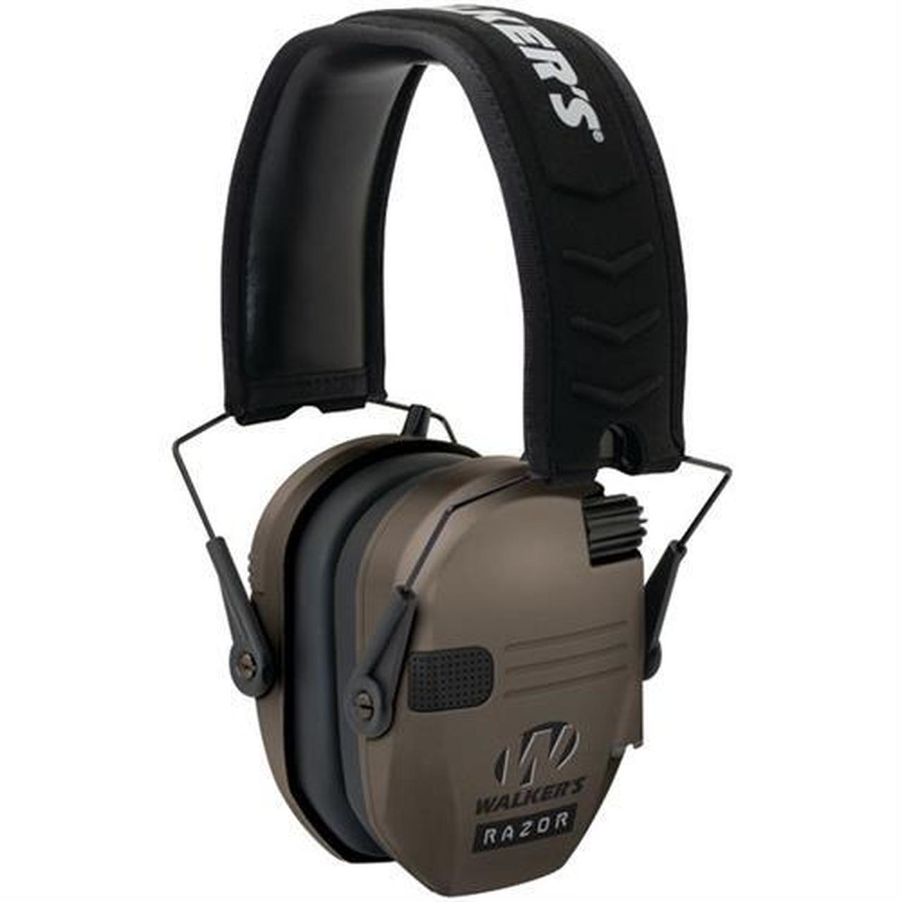 Walker's Razor Slim Electronic Earmuffs Ear Muffs NRR 23DB Flat Dark Earth FDE #GWP-RSEM-FDE - Australian Tactical Precision