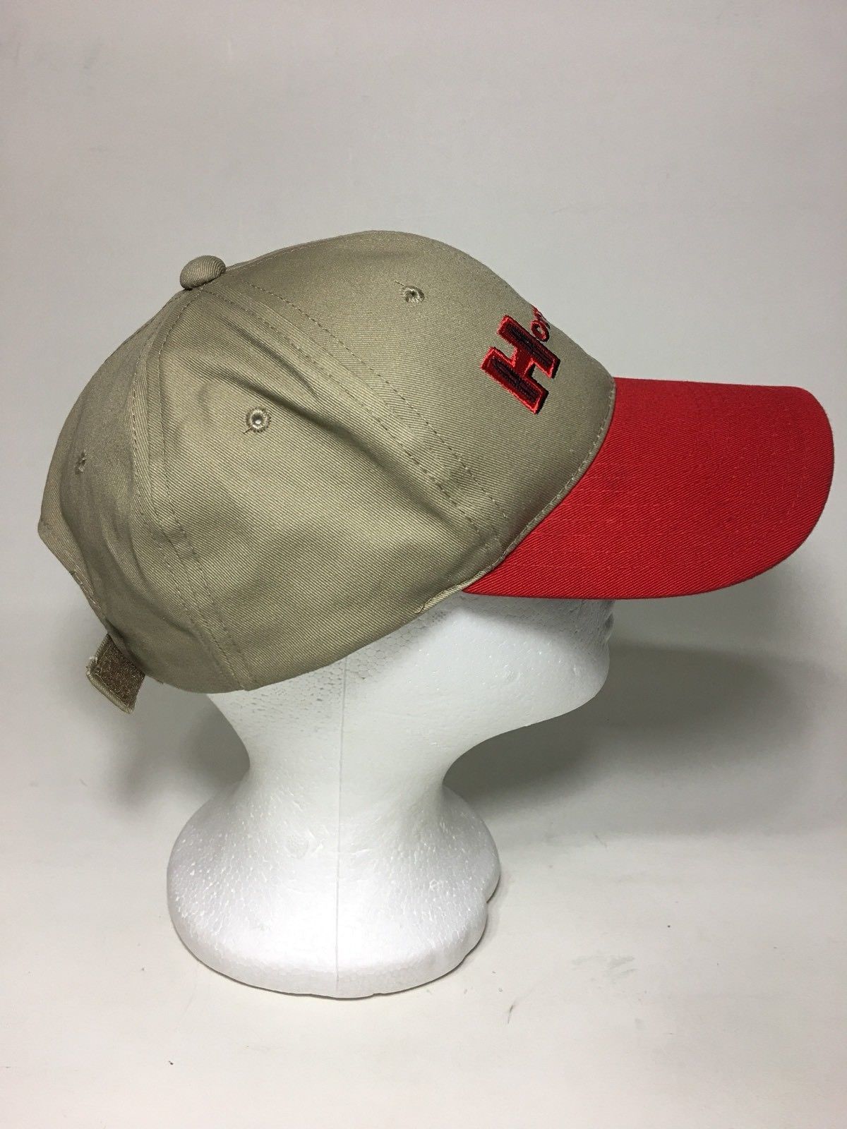 Hornady Baseball Hat / Cap - Tan with Red Brim - Australian Tactical Precision