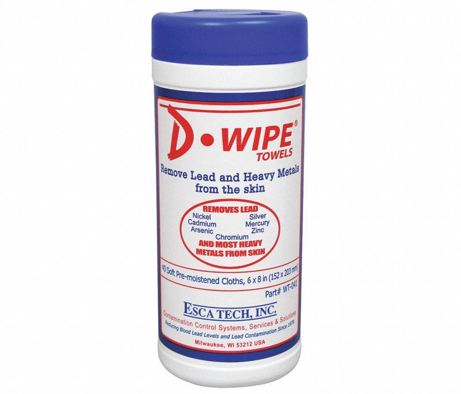 D-Lead D-Wipe Lead Decontamination Non-Rinse Disposable Hand Wipes - Australian Tactical Precision