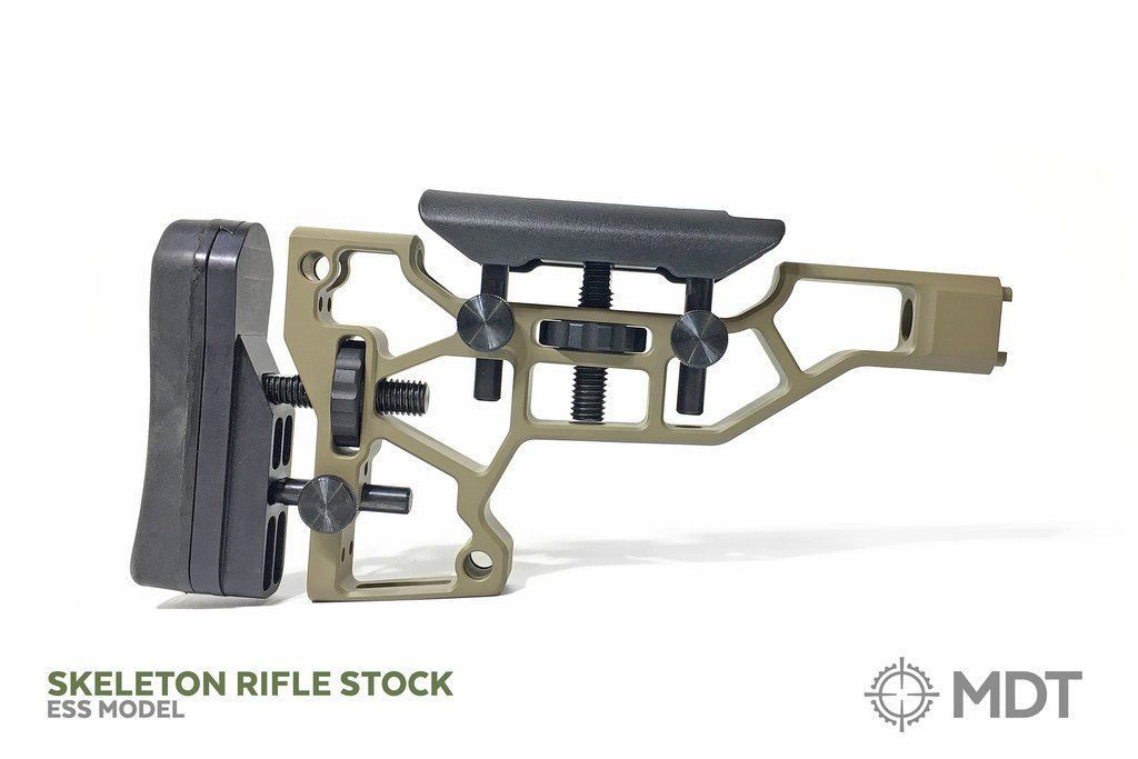 MDT XTN Skeleton Rifle Butt Stock SRS-X and SRS-X Elite for ESS and ACC Rifle Chassis Systems - Australian Tactical Precision