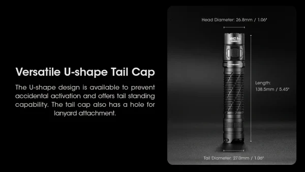 Nitecore MH12 Pro Hunting Torch Flashlight Kit, Rechargeable, 3300 Lumens, 505m Range - Image 8