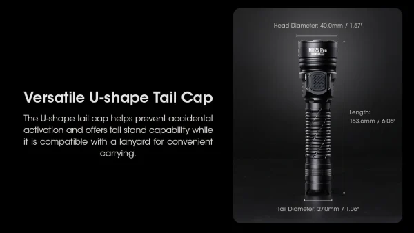 Nitecore MH25 Pro Hunting Torch Flashlight Kit, Rechargeable, 3300 Lumens, 705m Range - Image 9