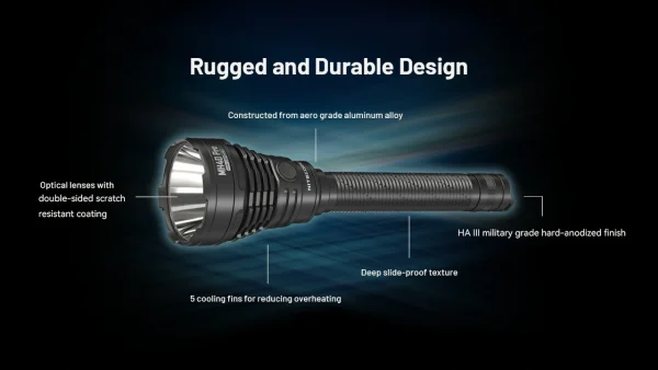 Nitecore MH40 Pro Hunting Torch Flashlight Kit, Rechargeable, 3500 Lumens, 1300m Range - Image 7