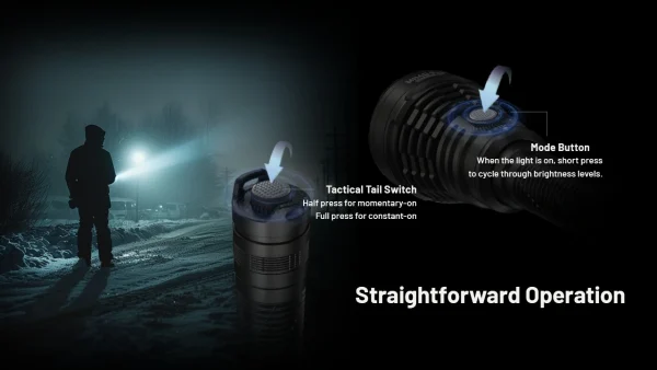 Nitecore MH40 Pro Hunting Torch Flashlight Kit, Rechargeable, 3500 Lumens, 1300m Range - Image 10