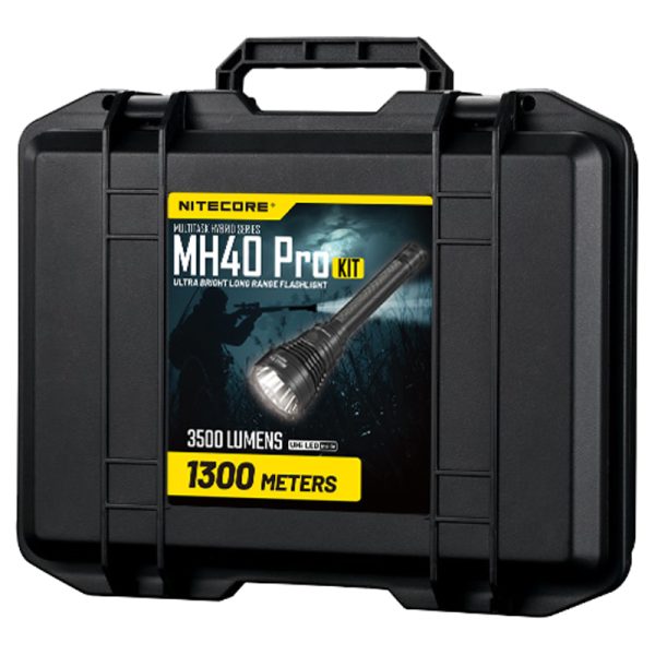 Nitecore MH40 Pro Hunting Torch Flashlight Kit, Rechargeable, 3500 Lumens, 1300m Range