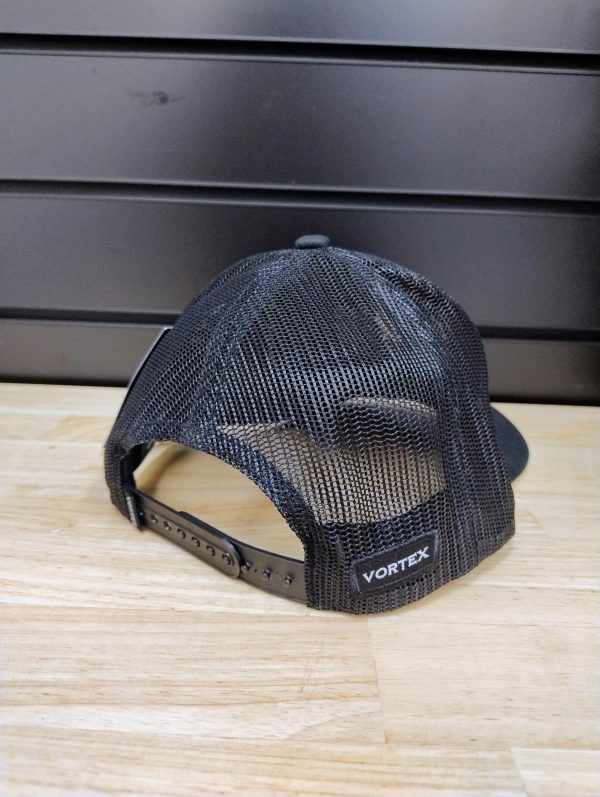Vortex Blue Line Flag Logo Cap Hat, Black #800-23-BLU - Image 2