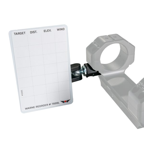 Warne DOPE Data Card Holder for the Skyline Precision Mount #7854M