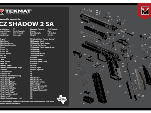 Tekmat CZ Shadow 2 SA Handgun Cleaning Mat #TEK-R17-CZSHDW2