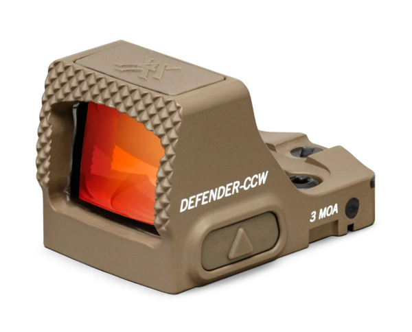 Vortex Defender CCW 3 MOA Red Dot Reflex Sight with Picatinny Mount, Tan #DFCCW-MRD3-T - Image 4