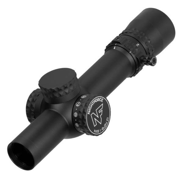 Nightforce NX8 1-8x24 Rifle Scope F1 FFP MRAD Capped FC-DMx Illuminated Reticle #C654