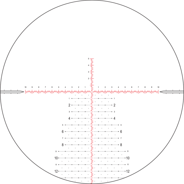 Nightforce SHV 4-14×50 Rifle Scope F1 FFP MRAD Mil-XT Illuminated Reticle #C694 - Image 3