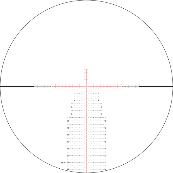 Nightforce SHV 4-14×50 Rifle Scope F1 FFP MRAD Mil-XT Illuminated Reticle #C694 - Image 4