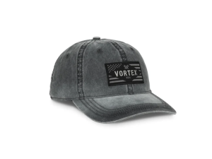 Vortex Rank and File Twill Cap Hat, Black #222-35-BLK