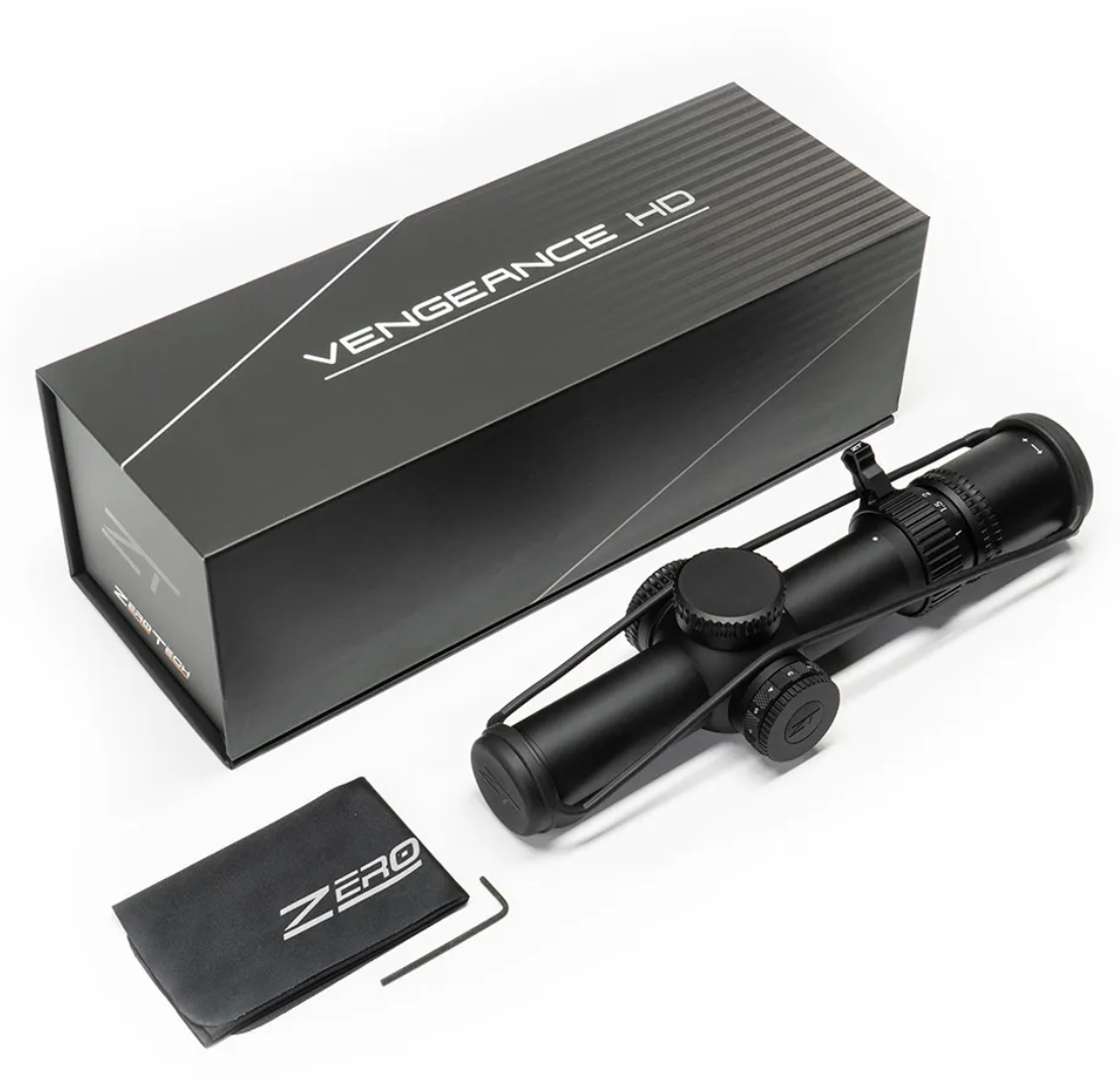 ZeroTech Vengeance HD 1-10x28 Rifle Scope FFP MRAD LPVO RMG-L Illuminated Reticle, Black #VG11028F-IR - Image 5