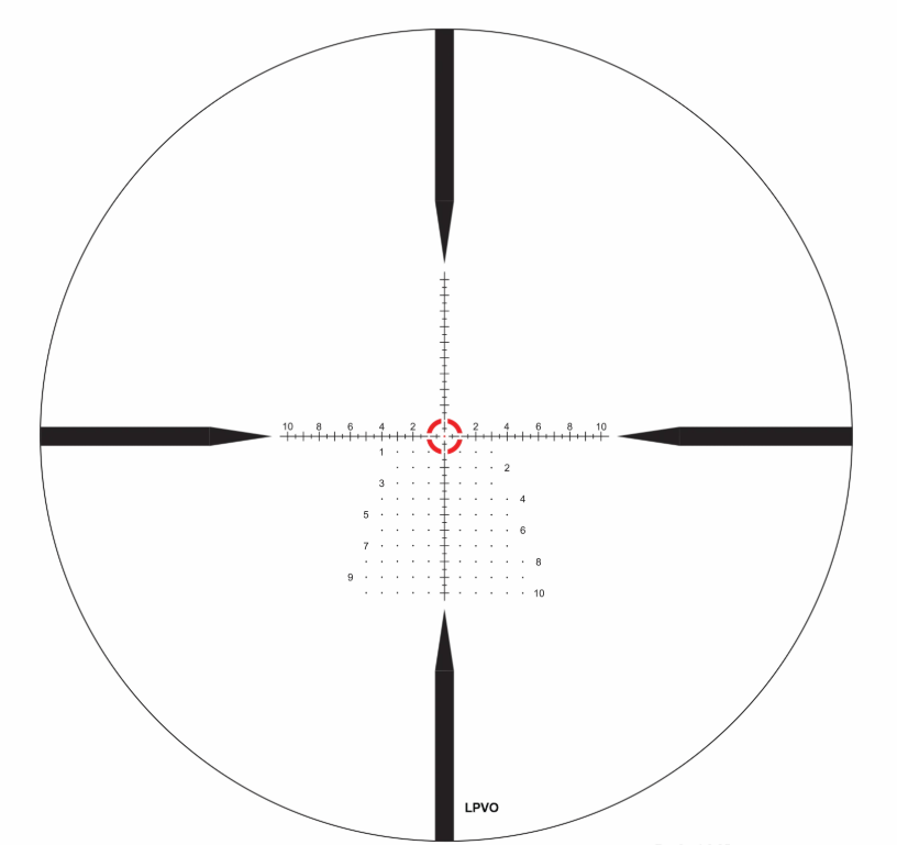 ZeroTech Vengeance HD 1-10x28 Rifle Scope FFP MRAD LPVO RMG-L Illuminated Reticle, FDE #VG11028FIR-FDE - Image 6