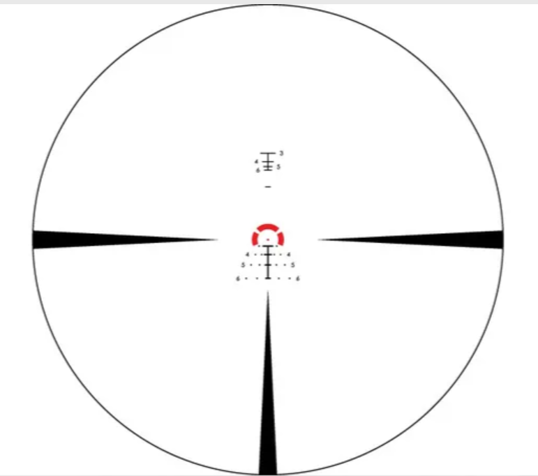 Vortex Strike Eagle 1-10x24 Rifle Scope FFP EBR-8 BDC MOA Illuminated Reticle #SE-11001 - Image 5