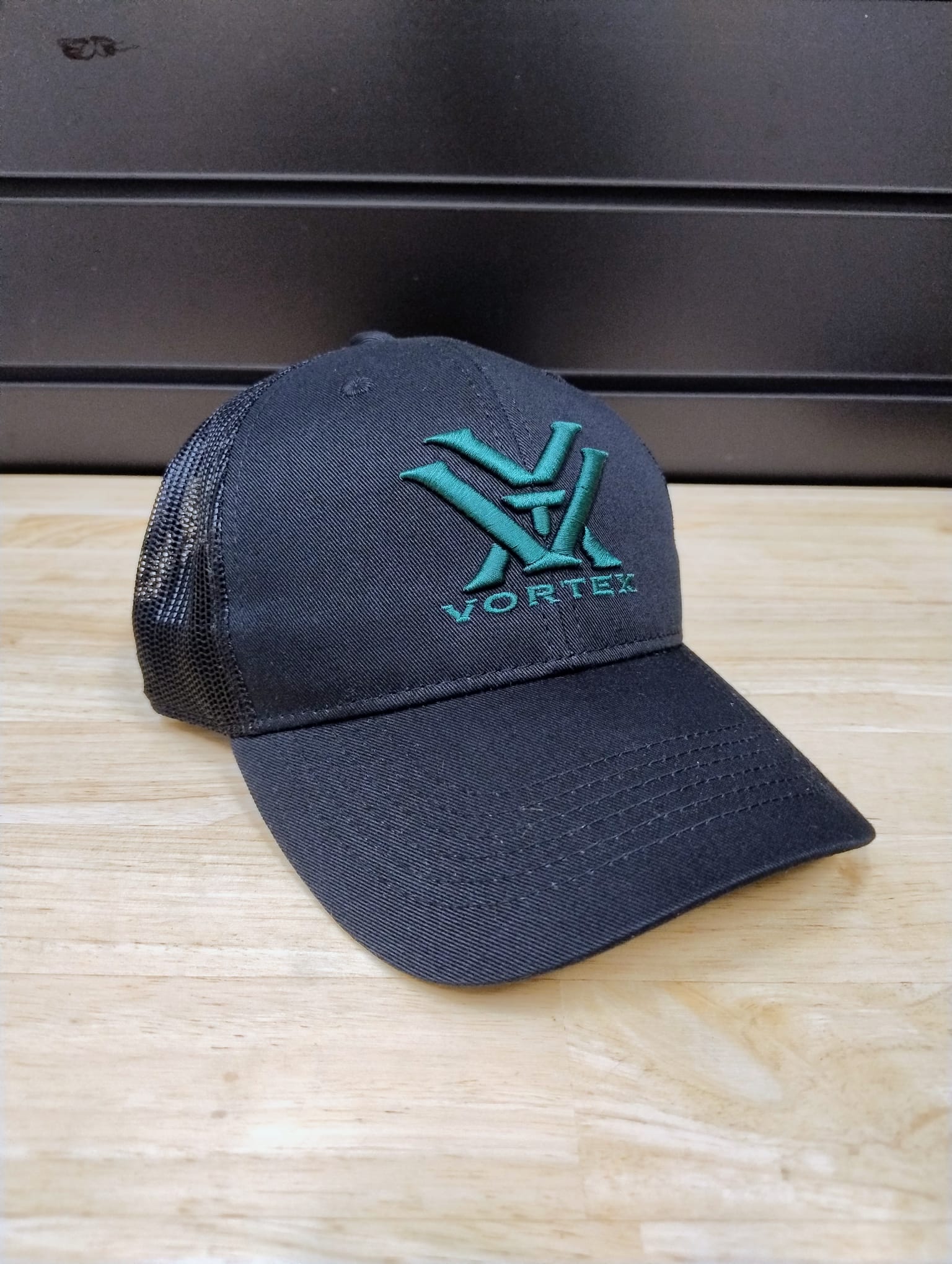 Vortex Logo Cap Hat, Black #800-56-BLK